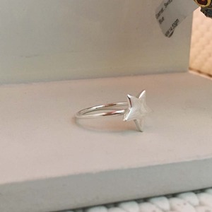 925 Sterling Silver Minimalistic Star <b>Ring</b> for Women Handcrafted with Diamond As Main Stone Ladies' Jewelry - Product Image 2