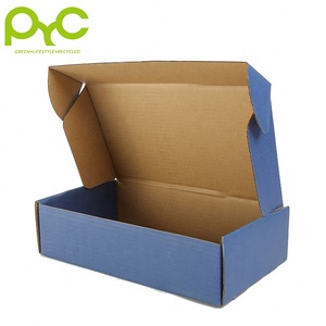 Hộp Các Tông Màu Xanh Dương Theo Yêu Cầu Trực Tiếp Từ Nhà Máy Hộp Giấy Gợn Sóng Hộp Quà Tặng Gửi Thư Doanh Nghiệp Nhỏ - Product Image 4