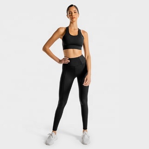 Soutien-gorge de sport pour femme, bretelles croisées, coussinets amovibles, maintien moyen, Spandex/Nylon, respirant, détails en dentelle, Nouvelle Arrivée 2026 - Product Image 4