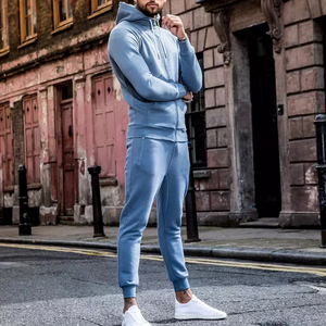 Chándal de lana de algodón 100% de alta calidad con logotipo personalizado OEM, ropa de calle impermeable, conjunto de chándal para correr para hombres y mujeres, nuevo Premium - Product Image 4