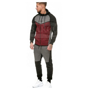 Chándal con Capucha de Forro Polar de Poliéster de Alta Calidad para Hombre, Talla XXL, de Secado Rápido, con Cierre de Cremallera, Logotipo Personalizado Impreso y Etiqueta en el Cuello - Product Image 4
