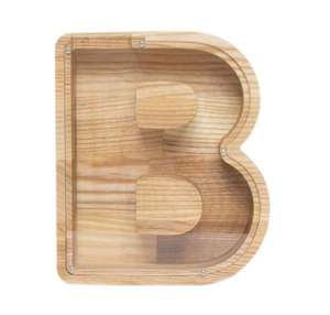 Salvadanaio in Legno a Forma di Lettera <span class=keywords><strong>B</strong></span>, <span class=keywords><strong>Banca</strong></span> delle Monete a Forma di <span class=keywords><strong>B</strong></span>, Salvadanaio a Forma di Lettera <span class=keywords><strong>B</strong></span> - Product Image 4