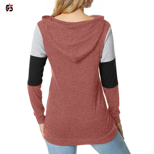 Sweat-shirt à capuche pour femme, vêtement d'extérieur de bonne qualité, sweat-shirt en coton doux, tissu molletonné, tenue de ville décontractée, Service OEM, hiver, - Product Image 3