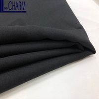 CP6286 Taiwan Polyester Mince Abaya Tissu Noir