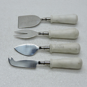 Juego de 4 piezas de estilo vintage de calidad superior, mango de acero inoxidable y resina, nuevo diseño, cubiertos de queso excepcionales en Star Crafts - Product Image 6