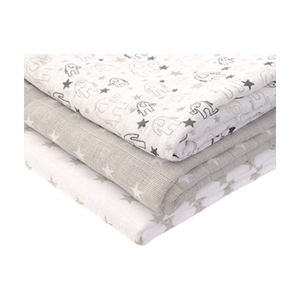 100% pur coton biologique bébé mousseline enveloppes respirant imprimé Animal Swaddle couverture pour nourrissons nouveau-nés échantillon gratuit exportateur - Product Image 1