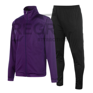 Wholesale OEM Fitted Sweatsuit Tracksuit Zipper Hoodies Jogging Men Jogger <b>Track</b> <b>Suit</b> - Product Image 1