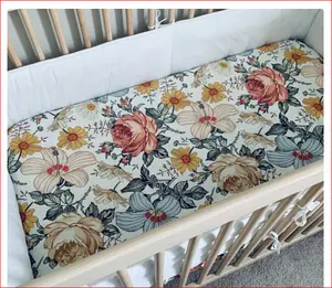 Factory Sale Cotton Baby Fitted Sheet Baby Crib Bedding Set with High Quality