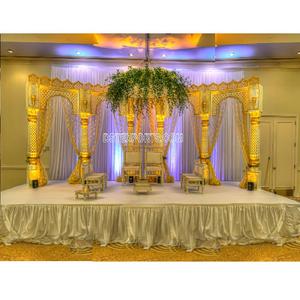 Inspirational Indian Wedding Ceremony Open Mandap Maharaja Wedding Mandap in Open Concept Magnificent Open Style Wedding Mandap - Product Image 1