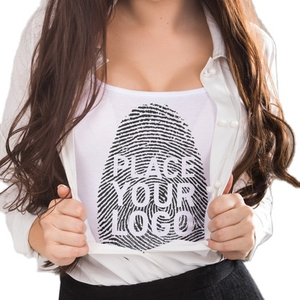 Camisetas personalizadas de cuello redondo para mujer, Top de manga corta para mujer, camisetas en blanco con estampado personalizado y logotipos - Product Image 2