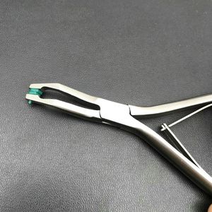 Instrumento de ortodoncia Dental con punta de seguridad, alicates de eliminación de corona delantera, almohadilla verde - Product Image 5