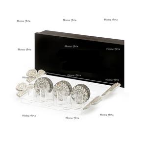 Plateau à nourriture en acrylique et plateau à dattes au design unique avec sous-verres, qualité supérieure, taille personnalisée, fabriqué en Inde. - Product Image 6