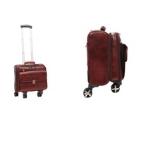 Sac de chariot en similicuir avec Logo personnalisé, vente en gros, valise en cuir, sac à bagages, sac de voyage