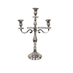 Candélabre en aluminium plaqué or design créatif fait à la main mariage noël durable haute qualité taille personnalisée bougeoir - Product Image 4