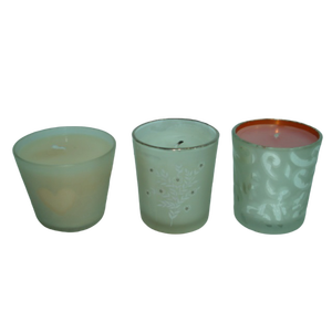 Bocal à bougie en verre vide décoratif vintage, décor holographique de luxe coloré avec couvercle pour la fabrication de bougies - Product Image 4