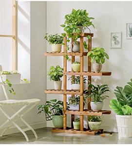 حامل نباتات ورف زهور خشبي للحدائق المنزلية الداخلية والخارجية للبيع بالجملة - Product Image 2