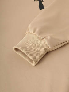 Sudadera deportiva hecha a medida para hombre, forro polar estampado de caracteres de Color sólido liso de alta calidad para actividades de gimnasio informales de invierno - Product Image 4