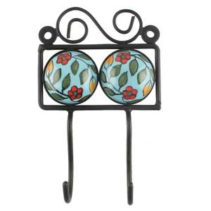 Green Ceramic Leaf Antique <b>Clothes</b> Hooks <b>Kids</b> <b>Clothes</b> Holders <b>Clothes</b> Wall Hanger Durable Indian Craft - Product Image 2