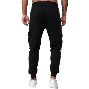 Pantalons de sport en coton Spandex, de Fitness, extensible, Premium, poches vierges, personnalisé, pour hommes - Product Image 4