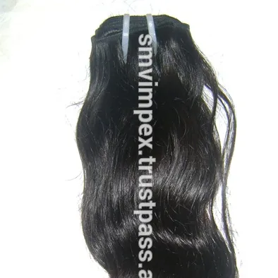 Garantia de qualidade cabelo virgem indiano cru, qualidade superior não processado ondulado cabelo indiano natural do bolinha, sem compromisso