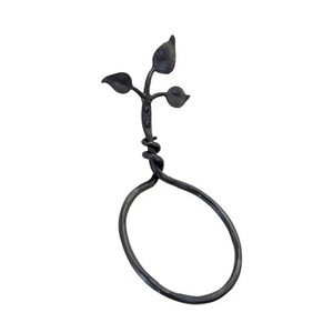 Porte-serviettes mural forgé à la main, porte-serviettes en fer forgé pour salle de bain et cuisine - Product Image 5