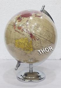 ลูกโลกตั้งโต๊ะพร้อมฐานเหล็กหมุนหลากสีโครเมียมขัดเงาของตกแต่งบ้านสำหรับการศึกษาและสำนักงาน - Product Image 3