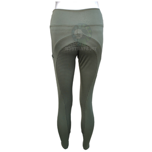 กางเกงขี่ม้าสำหรับผู้หญิง แบบเต็มตัว ซิลิโคนพิมพ์ลาย มีกระเป๋าใส่โทรศัพท์มือถือ กางเกงขี่ม้าสำหรับวิ่งม้า TM STARTECH Jodhpur - Product Image 3