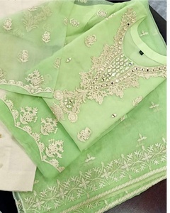 Beautiful-New-Stylish Kurta with <b>Pant</b> for Party-wear-dress with beautiful applique work for Party/ Wedding =2021 - Product Image 5