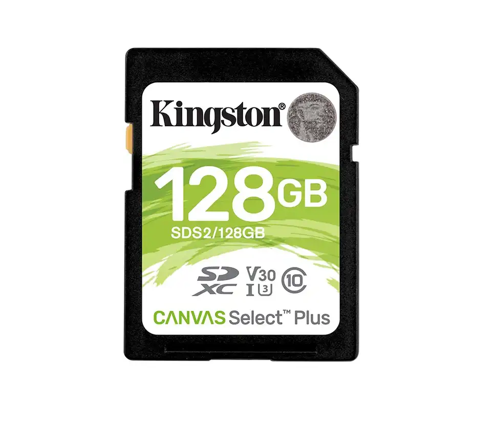 100% 오리지널 C10 Kingston SDS2/128GB SDHC 캔버스 플러스 SD 메모리 카드 선택