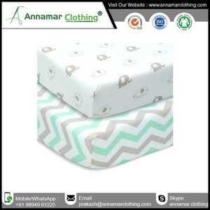 Drap de berceau personnalisé en mousseline pour bébé, ajusté, 100% coton - Product Image 4
