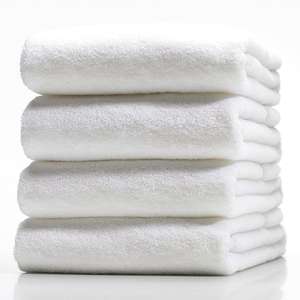 Hotel Quality White 100% Cotton Face Hand <b>Towels</b> 50x90 cm Quick-Dry Absorbent Knitted Technique Good Quality Made in Turkey - Product Image 2