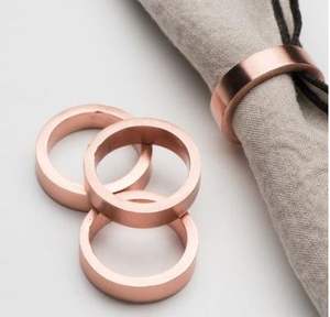 ซื้อที่กำหนดเองการออกแบบที่หรูหราโลหะแหวนผ้าเช็ดปากสำหรับบ้านและโรงแรมใช้มือ Crafted แหวนผ้าเช็ดปากราคาต่ำ - Product Image 4