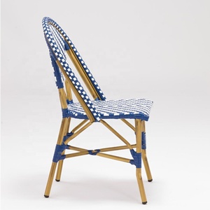 Solo Bistro Silla de comedor tejido con ratán PE - Product Image 3