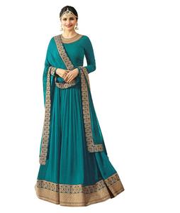 Lehenga Choli Dupatta en Soie Rayonne Imprimée avec Broderies de Pierres, Design Moderne Multicolore, Lavable, Tenue de Mariage, Prix Bas, Style Ethnique - Product Image 3