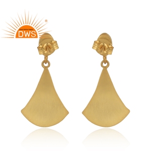 Pendientes de Piedra Preciosa de Lapislázuli Azul, Plata de Ley Chapada en Oro, Pendientes Colgantes de Diseño, Joyería al por Mayor, Colección Clásica - Product Image 3