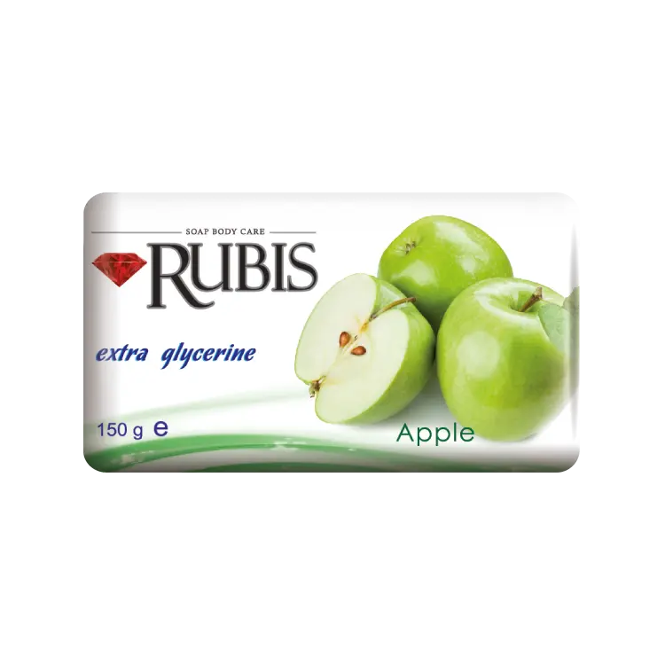 Rubis-6x150g papel individual envolvido por 6 com apple folha sem tinta