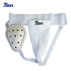 Suspensorio Deportivo Transpirable Blanco con Soporte para Copa, Material de Rayón/Poliéster para Artes Marciales (Tallas S/M/L) - Product Image 3