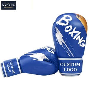 Gants de boxe professionnels de haute qualité en cuir Rexiene, design personnalisé, fermeture auto-agrippante unisexe, impression silicone - Product Image 6
