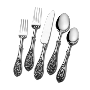 ชุดมีดทองเหลืองเงินโบราณ5ชิ้น - Product Image 1