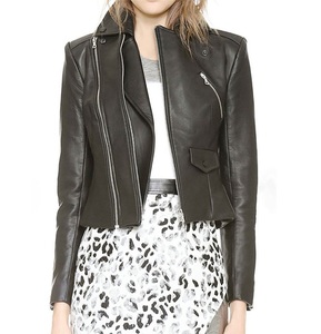 Veste de motard de Moto, nouveau Design classique 2020 peau d'agneau noir, unisexe, toutes les couleurs - Product Image 1