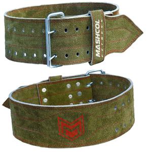 Cinturón de gimnasio de levantamiento de pesas de cuero de alta calidad 2025, cinturón de entrenamiento de gimnasio de cuero de gamuza de 4 pulgadas de ancho, cinturón de entrenamiento de soporte trasero resistente - Product Image 1