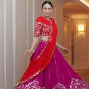 Desainer 2022 Koleksi Bollywood Royal Karishma Kapoor Lahenga Choli 2021/Lehenga India/Lehenga Pernikahan