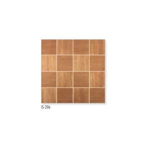 Carreaux de sol en céramique porcelaine design petit carré de couleur orange 600x600mm - Product Image 1