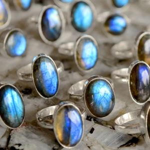 Silver <b>Ring</b> Turkey Natural Labradorite <b>Ring</b> Wholesale Labradorite Gemstone <b>Ring</b> <b>24</b> <b>Carat</b> <b>Gold</b> Wedding Vintage Jewelry Gemstone - Product Image 3