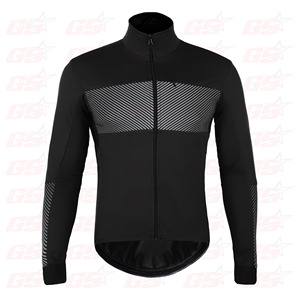 Chaqueta fluorescente de Ciclismo de manga larga para hombre, chaqueta de carrera - Product Image 1