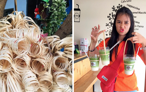 Portavasos de bambú desechable para llevar - Product Image 4