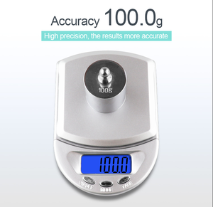 เครื่องชั่งอิเล็กทรอนิคส์ชั่งน้ำหนักดิจิตอลขนาดพกพาเครื่องชั่งดิจิตอลเครื่องพ่นสีเงินความแม่นยำสูง - Product Image 2