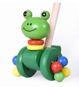 Sveglia multifunzionale di imparare a camminare carrello del giocattolo del bambino Del Bambino del fumetto di legno giocattoli animale trolley giochi girello carrello per i bambini - Product Image 1