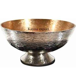 Tazón de Metal de lujo de diseñador, decoración de mesa central de boda y Hotel hecha a mano para artículos de comedor, Decoración de mesa para el hogar económica - Product Image 1