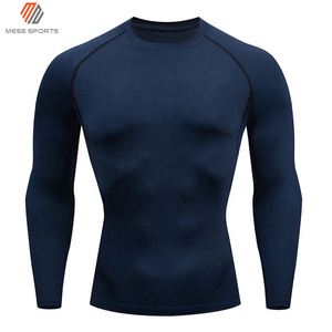 Chemise de sport à manches longues pour homme, noire, à séchage rapide, en polyester, pour adulte - Product Image 4